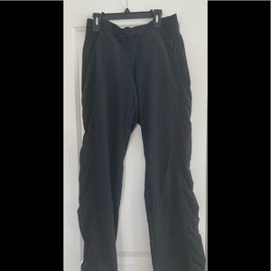 Athleta black "parachute" pants.